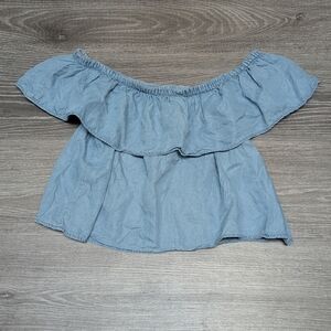 ARDENE | tencell off shoulder ruffle top